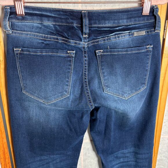 Kancan Women's 5/26 Dark Wash Cropped Ankle Skinny Jeans High Rise‎ - Picture 6 of 9